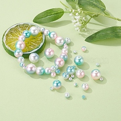 497шт 5 стиля радуги абс пластик имитация жемчуга&nbsp;OACR-YW0001-09B