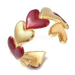 Браслеты-манжеты из нержавеющей стали 304 для женщин&nbsp;BJEW-F525-01G