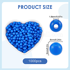 Непрозрачные акриловые бусины&nbsp;MACR-SP0001-27A-02