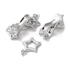 925 застежка из стерлингового серебра с родиевым покрытием&nbsp;STER-D005-10P