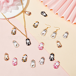 36шт 6 цвета сплава эмалевые подвески&nbsp;FIND-OC0002-94