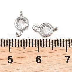 Латунные подвески из прозрачного кубического циркония&nbsp;KK-H538-04P