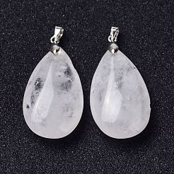 Природного кварца хрустальных подвесок&nbsp;G-D084-01P-B17