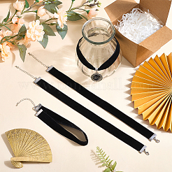 4 шт. колье-чокер из бархатной ленты&nbsp;NJEW-SC0001-70A