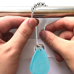 12шт железные кольца для занавески для душа для ванной комнаты HJEW-OC0001-23