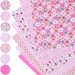 7 шт. хлопчатобумажная ткань с принтом&nbsp;DIY-CY0002-16A