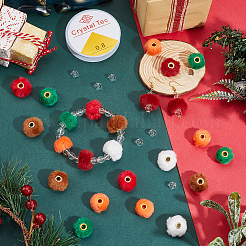 60 шт. 6 цвета имитация кроличьей шерсти европейские бусины&nbsp;FIND-PA0001-25