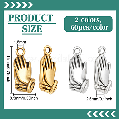 120 шт. 2 цвета подвески из сплава в тибетском стиле&nbsp;FIND-PH0029-05