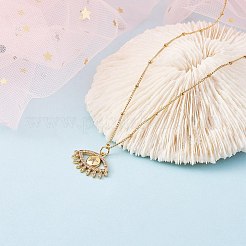 Покрытие стойки латунь микропаве прозрачные подвески из кубического циркония&nbsp;ZIRC-SZ0003-41