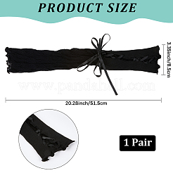 Полиэстер женское кружево длинный рукав&nbsp;AJEW-WH20060-35A