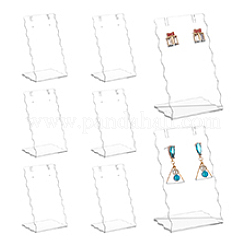 Акриловые подставки для сережек с наклоном bacl&nbsp;LS-EDIS-WH0031-28B-02