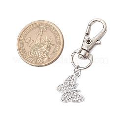 Подвеска в виде бабочки из сплава со стразами&nbsp;HJEW-JM03205