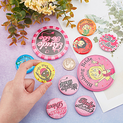 16 шт. набор из 16-х стильных жестяных значков&nbsp;JEWB-GF0001-17