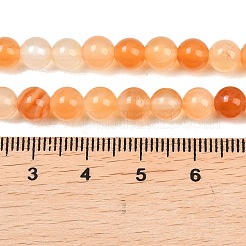 Природного сердолика нитей бисера&nbsp;G-N0006-6mm-17