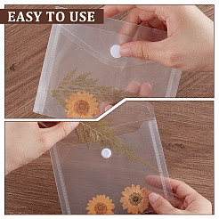 40 шт. 5 стиля прозрачные пластиковые папки-конверты&nbsp;AJEW-UN0002-37