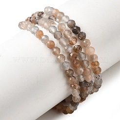 Натуральный лунный камень бисер нитей&nbsp;G-H336-A12-02