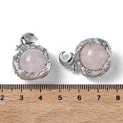 Природного розового кварца подвески&nbsp;G-A298-02P-07