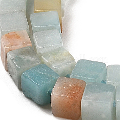 2 нити натуральных цветочных бусин амазонита нити&nbsp;G-PA0001-80