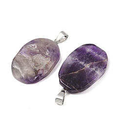 Подвески из натурального аметиста &nbsp;G-C256-01E