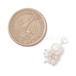 Подвески из натурального культивированного пресноводного жемчуга картофельного цвета&nbsp;PALLOY-JF04749-02