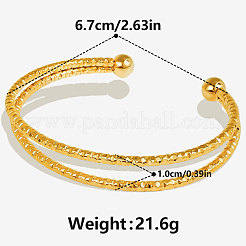 Стильные двухслойные браслеты-манжеты из нержавеющей стали 304&nbsp;NS9291-2