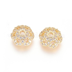 Латунь микро проложить кубический цирконий шарик&nbsp;ZIRC-E163-25A-G