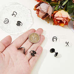 8 шт. 4 стиля серьги-каффы из нержавеющей стали&nbsp;EJEW-HS0001-10EB