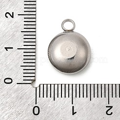 Подвески из нержавеющей стали 304 с камнем-талисманом апреля.&nbsp;STAS-G082-17P-04