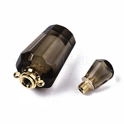 Граненые натуральные дымчатые кварцевые подвески&nbsp;LS-G-T131-14C