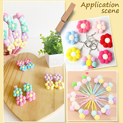 3 комплект полиэстеровых шариков для украшения&nbsp;DIY-SC0031-26C