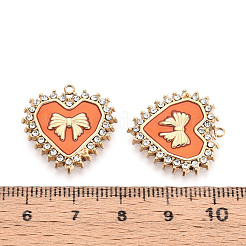 Подвески из нержавеющей стали 304 с кристаллами паве и эмалью&nbsp;STAS-T068-31A