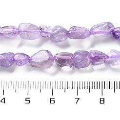 Нити бусин из натурального аметиста (окрашенного и нагретого)&nbsp;LS-G-P497-01C-47