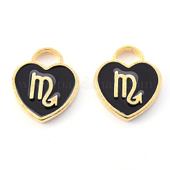 Подвески из эмалевого сплава с покрытием из легкого золота&nbsp;ENAM-R136-30-18