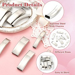 10 шт. 10 стиля подвесок-слайдеров из нержавеющей стали 202&nbsp;STAS-CJ0003-31
