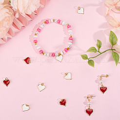 10 шт. 2-х цветные подвески из настоящей латуни с покрытием из 18-каратного золота&nbsp;KK-BBC0016-07