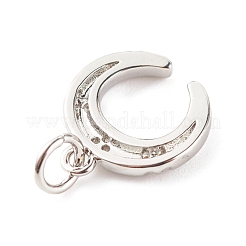 Латунные микропаве прозрачные подвески с фианитом&nbsp;ZIRC-P094-06P-RS