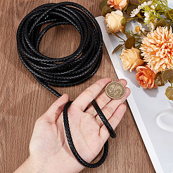 5-метровый плетеный кожаный шнур с сердечником&nbsp;WL-BBC0001-01C-02