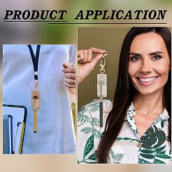 4 шт. 2-цветный чехол-зажим для ручки из искусственной кожи&nbsp;AJEW-UN0002-72