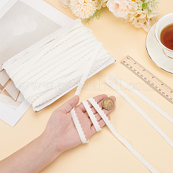 Плоский полиэстеровый широкий эластичный шнур&nbsp;OCOR-WH0100-22B