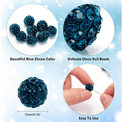 100 шт. Проложить бусины для дискотечного шара&nbsp;RB-PH0001-25E