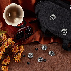 6 шт. булавка в виде черепа из сплава для задней части рюкзака&nbsp;JEWB-PH0001-37