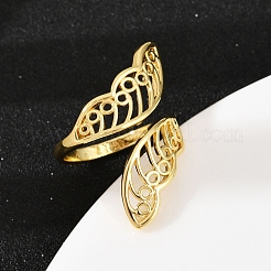 Латунь регулируемые манжеты кольца&nbsp;RJEW-C139-16A-G