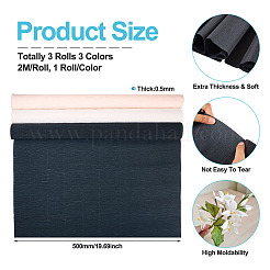 3 рулон гофрированной бумаги ручной работы 3 цветов&nbsp;DIY-TA0011-55