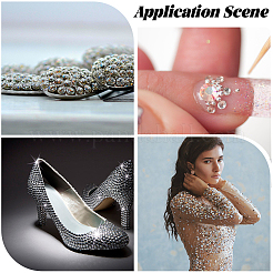 950 шт. кабошоны из смоляных стразов&nbsp;CRES-WH20004-03C