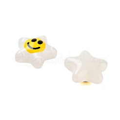 Стеклянные эмалевые бусины&nbsp;GLAA-G107-03-04