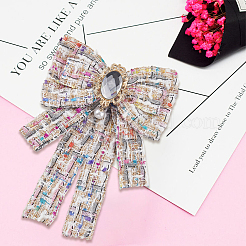 Полиэстеровые броши-банты для одежды-рюкзака&nbsp;JEWB-WH20006-10A