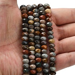 Бусы из натурального алашанского агата&nbsp;G-Z111-A39-01