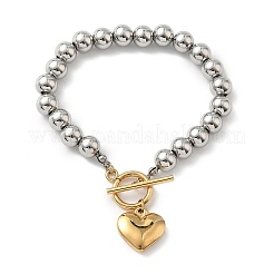 Браслеты с подвесками из нержавеющей стали 304&nbsp;BJEW-G750-03A-GP