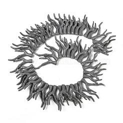 Нити бусин из непрозрачного акрила&nbsp;SACR-P033-02A-09