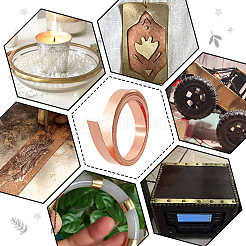 4м плоские медные рулоны&nbsp;DIY-WH0308-768